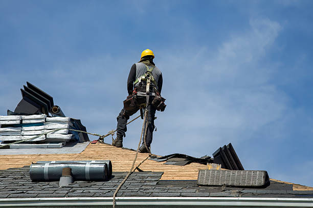 Professional Roof Replacement technician working in Englewood Cliffs, NJ